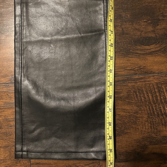 Express Faux Leather Straight Leg pants - Picture 2 of 4